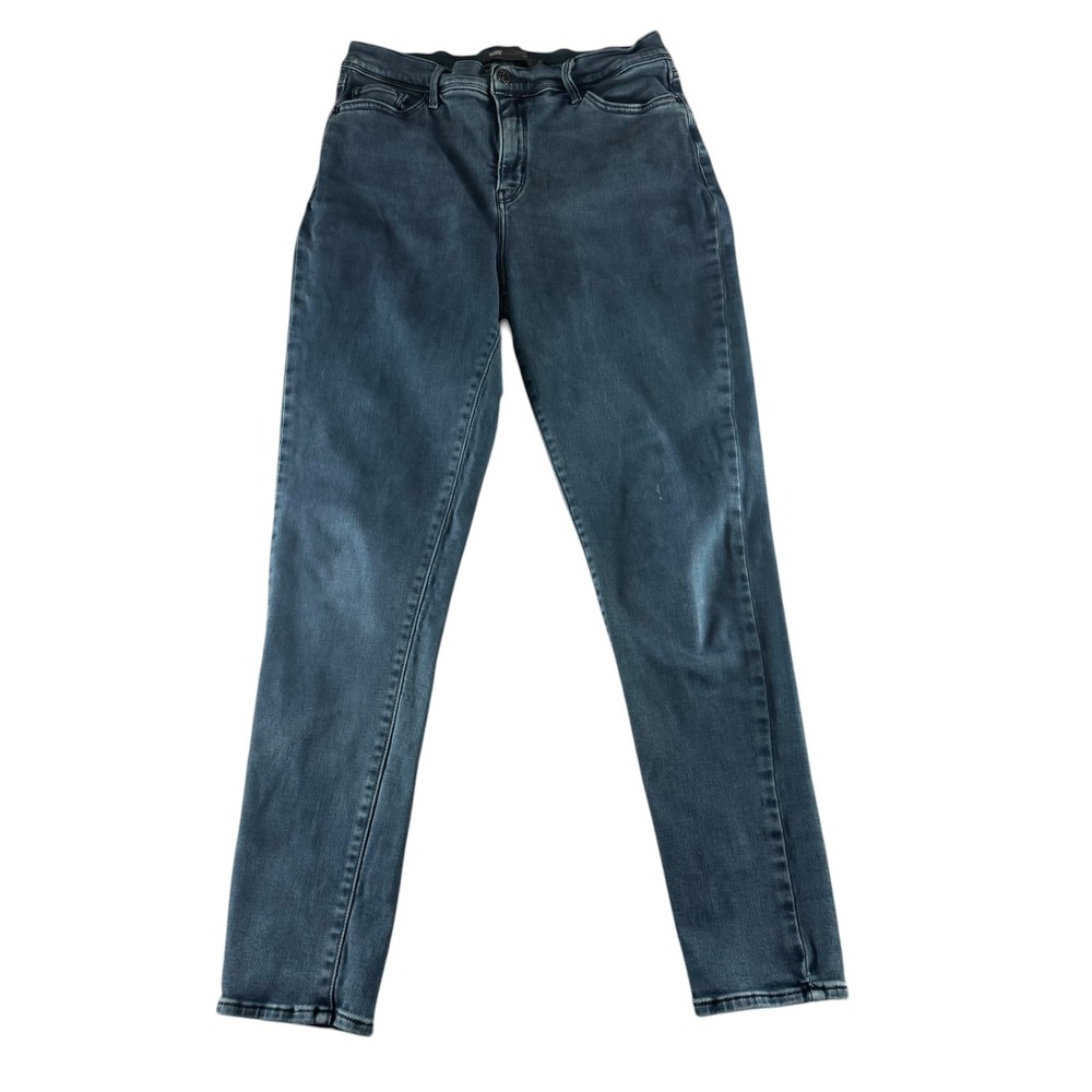 Levis Perfectly Slimming 512 Skinny Jeans Dark Wash Blue Size 12 Womens